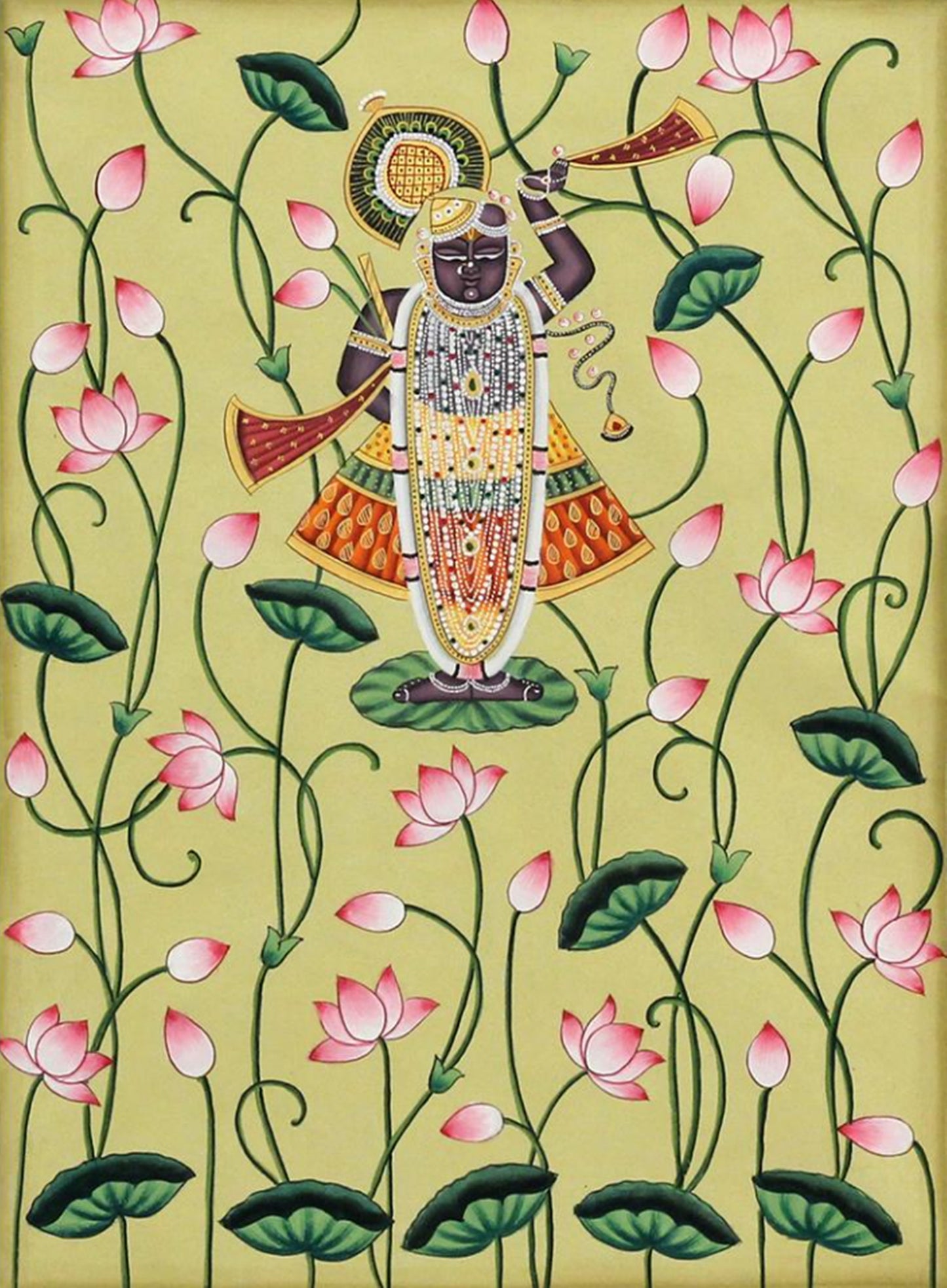 Shrinathji Painitng, Handmade Pichwai Painting - Jaipur Earth