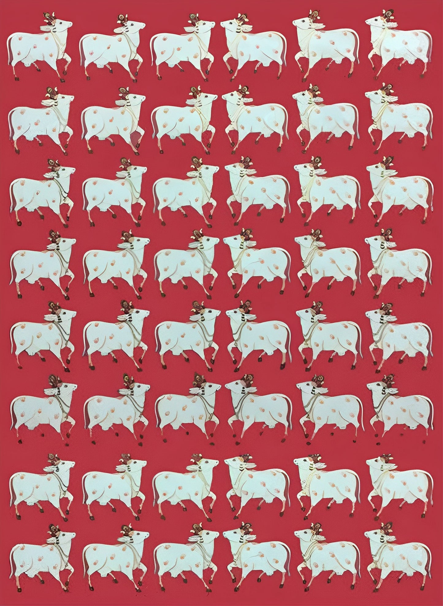 Gopashtami Cow Pichwai Painting Traditional Indian Pichwai Painting, Home decor gift, Wall Art - Jaipur Earth