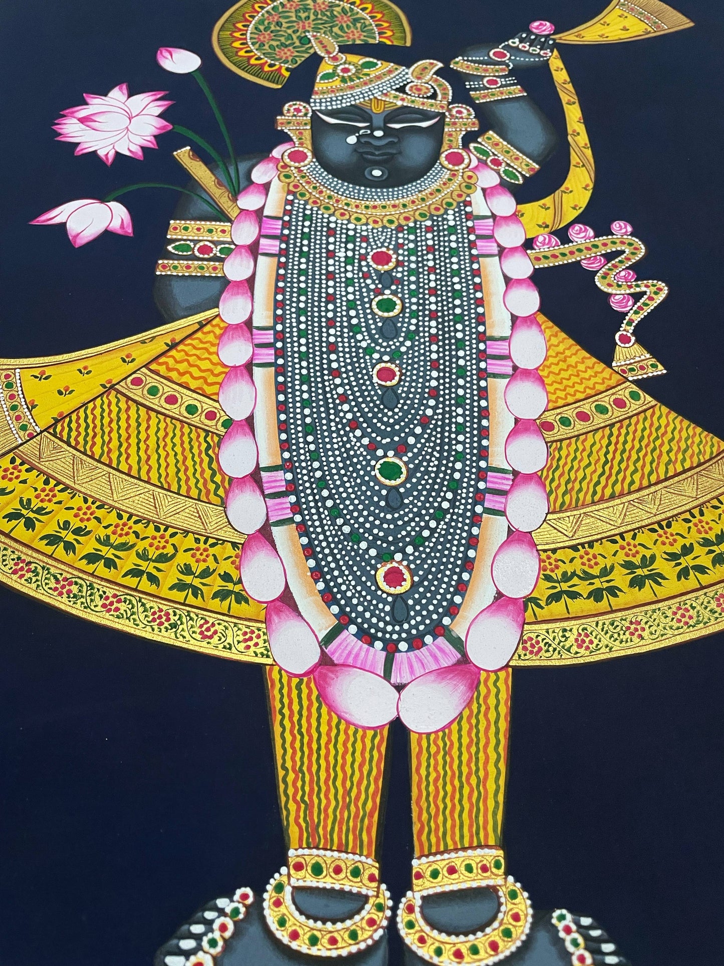 Shrinathji Painitng, Handmade Pichwai Painting - Jaipur Earth