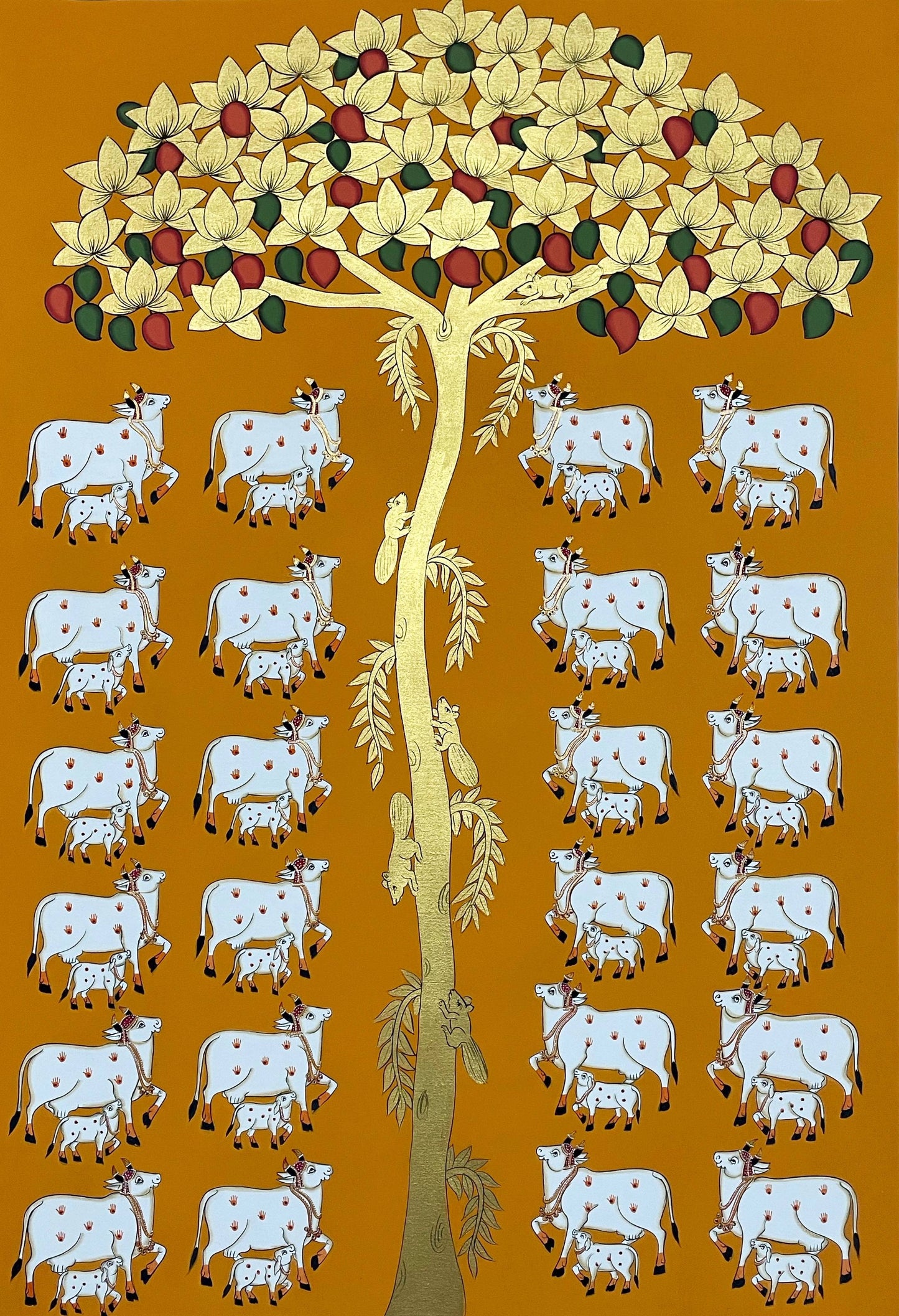 Gopashtami - Handmade Pichwai Painting - Jaipur Earth