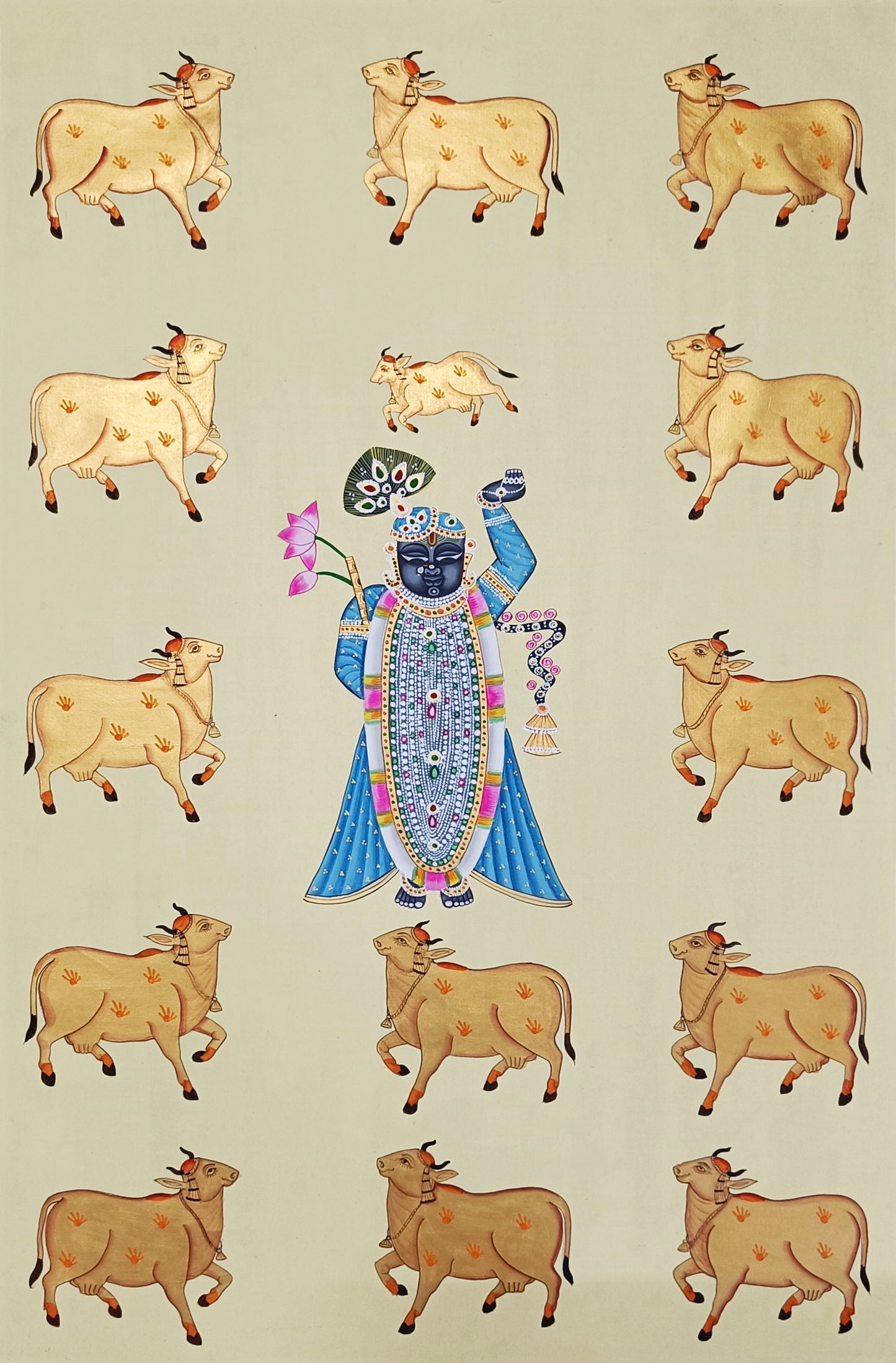 Shrinathji Painitng, Handmade Pichwai Painting - Jaipur Earth