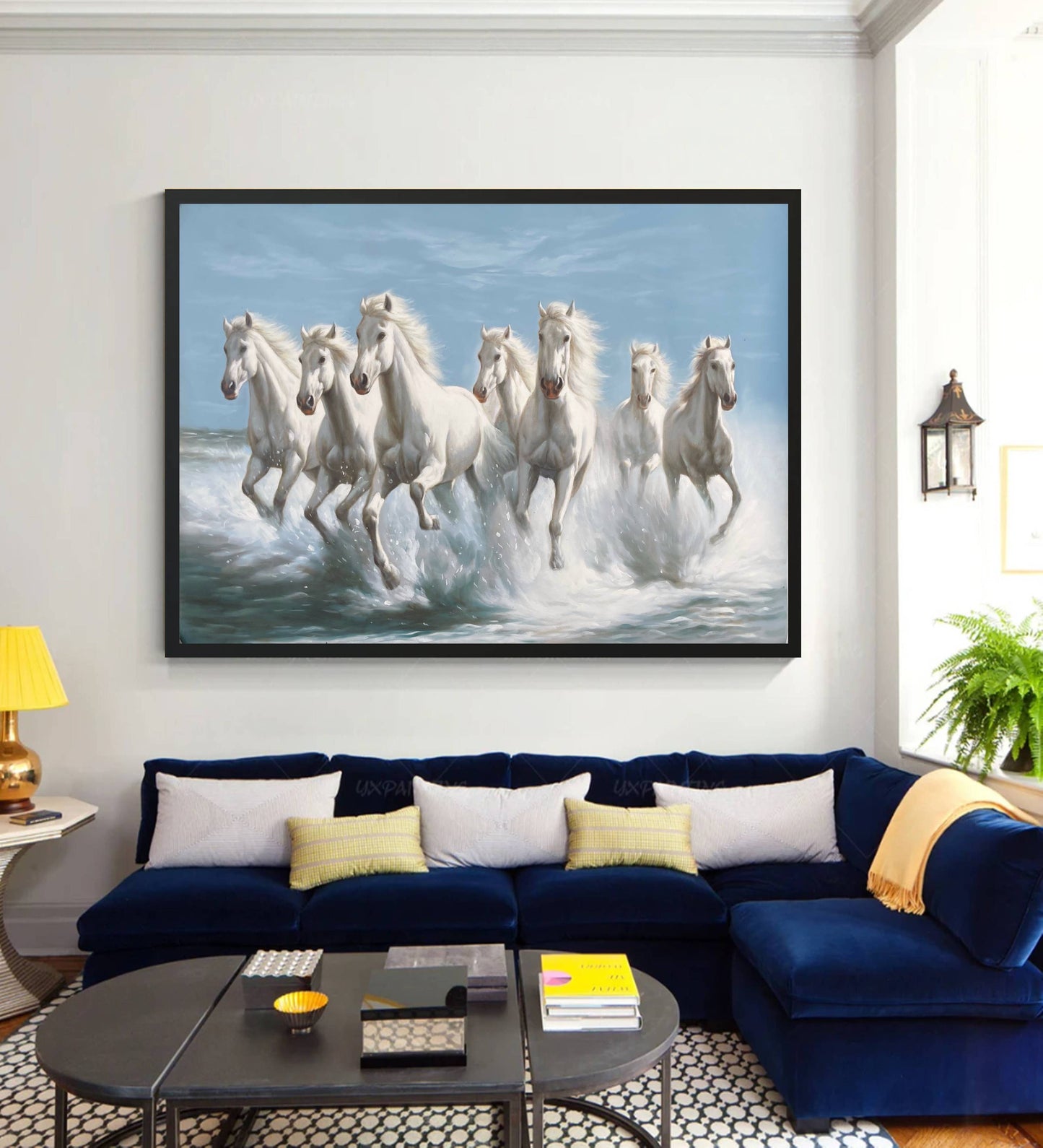 Seven Horses of Victory – Original Oil Painting