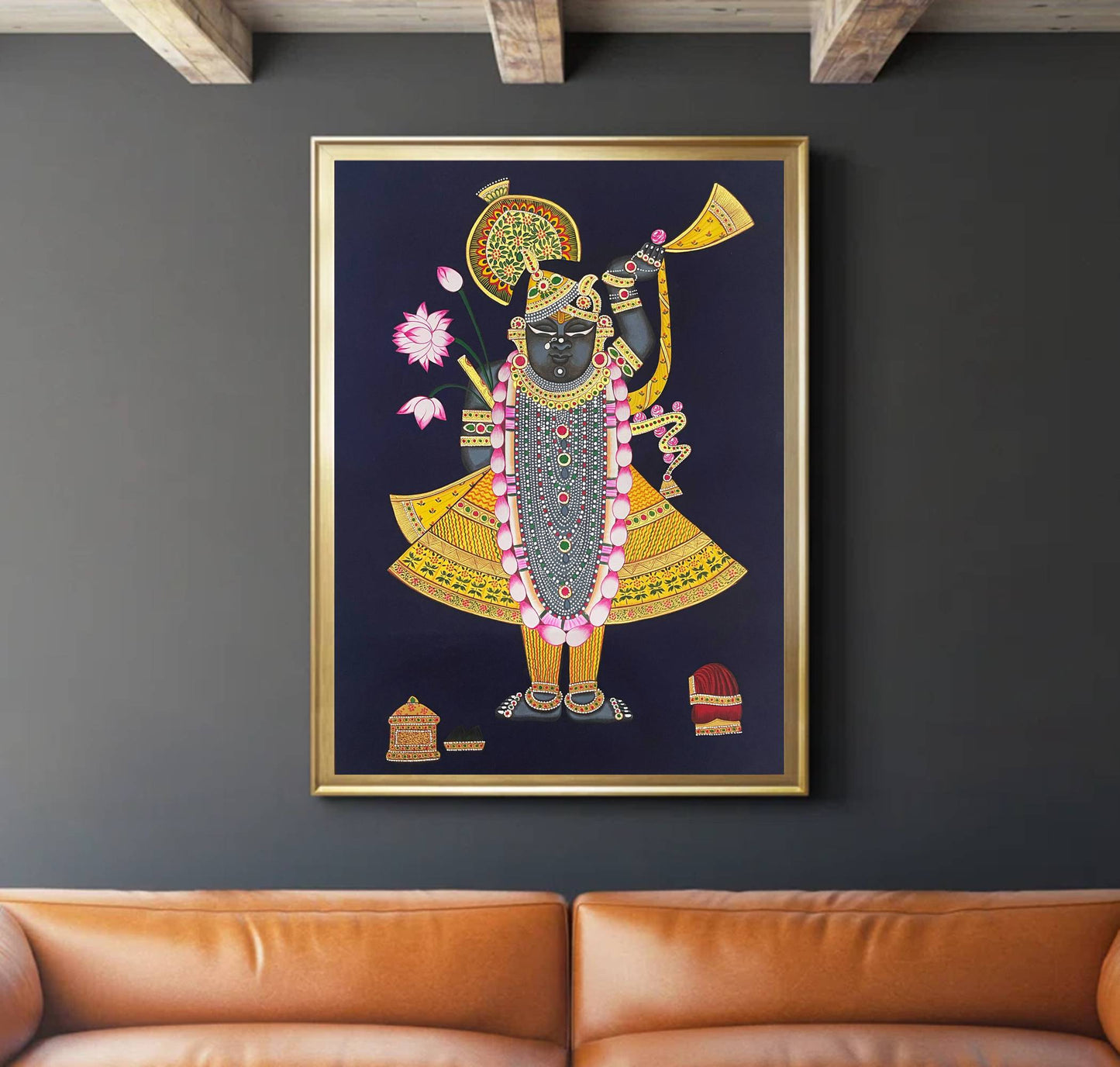 Shrinathji Painitng, Handmade Pichwai Painting - Jaipur Earth