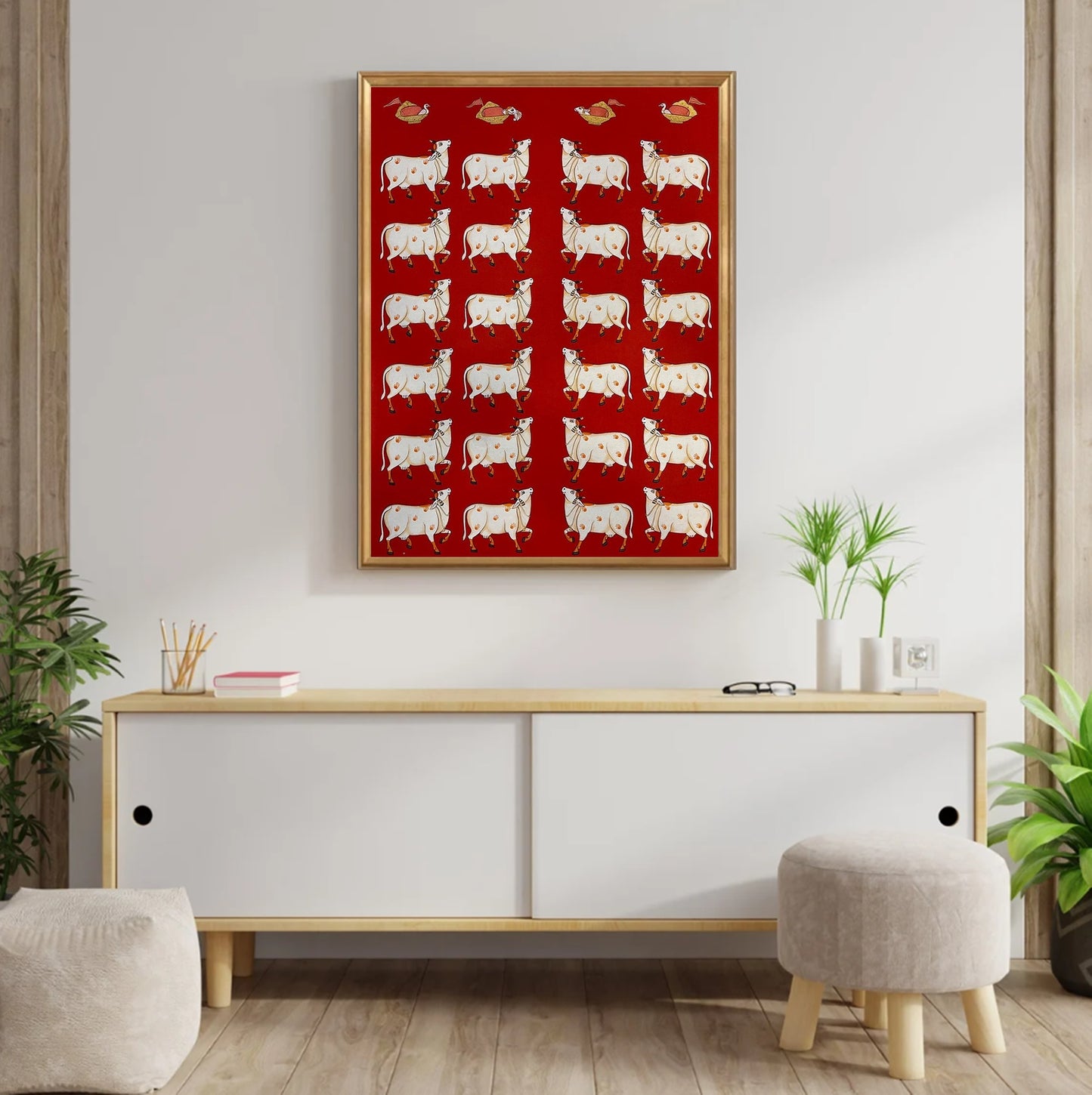 Gopashtami - Handmade Pichwai Painting - Jaipur Earth