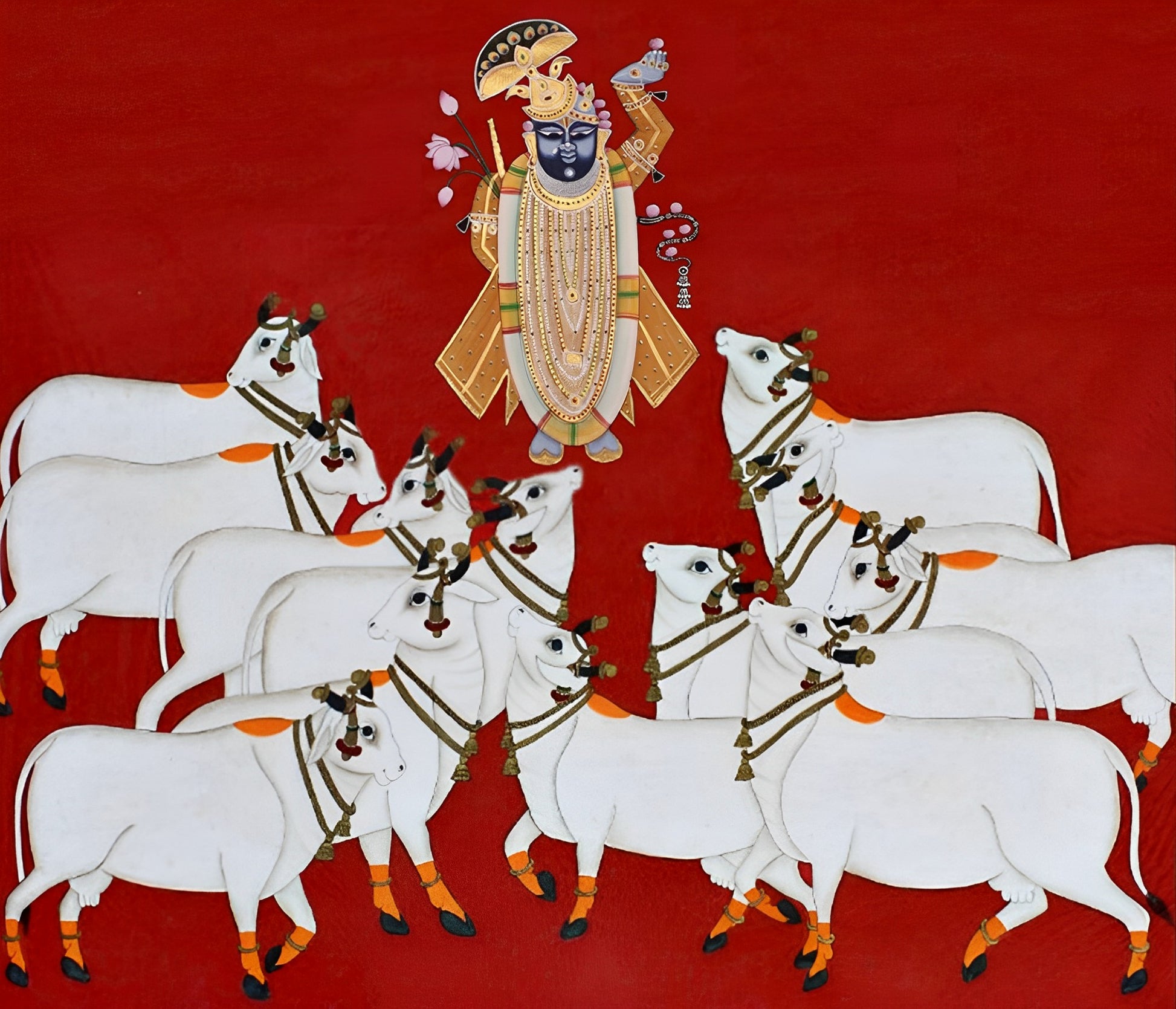 Shrinathji Painitng, Handmade Pichwai Painting - Jaipur Earth