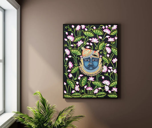 Handcrafted Shrinathji Pichwai Painting – Traditional Indian Art - Jaipur Earth