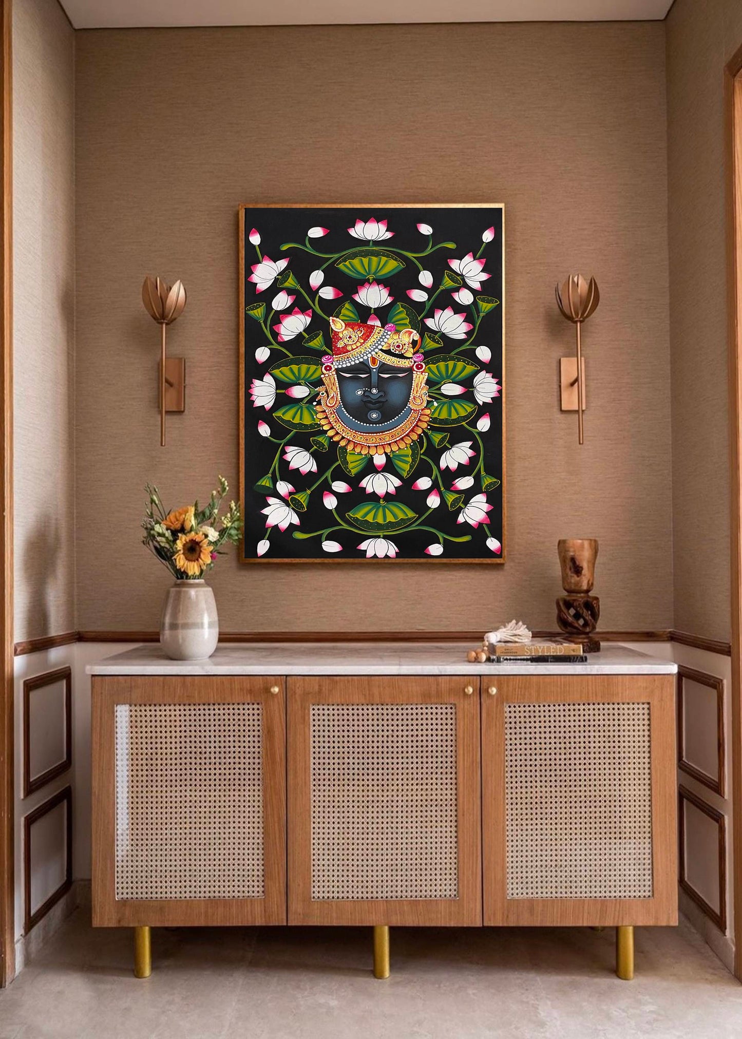 Handcrafted Shrinathji Pichwai Painting – Traditional Indian Art