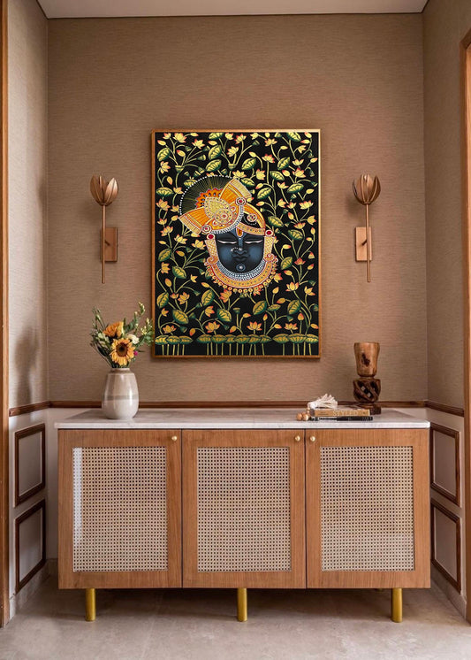 Handcrafted Shrinathji Pichwai Painting – Traditional Indian Art - Jaipur Earth