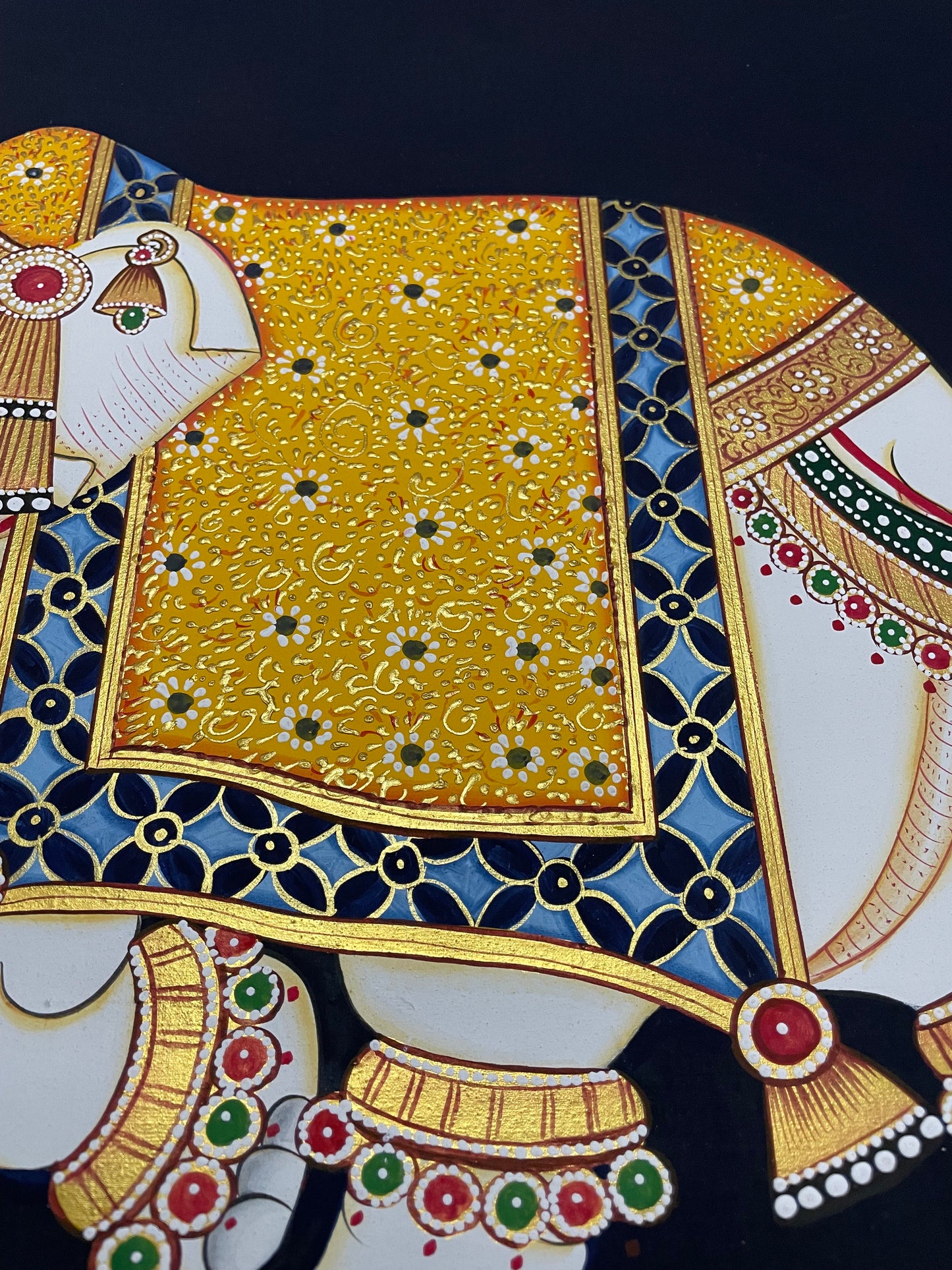 Elephant - Handmade Pichwai Painting - Jaipur Earth