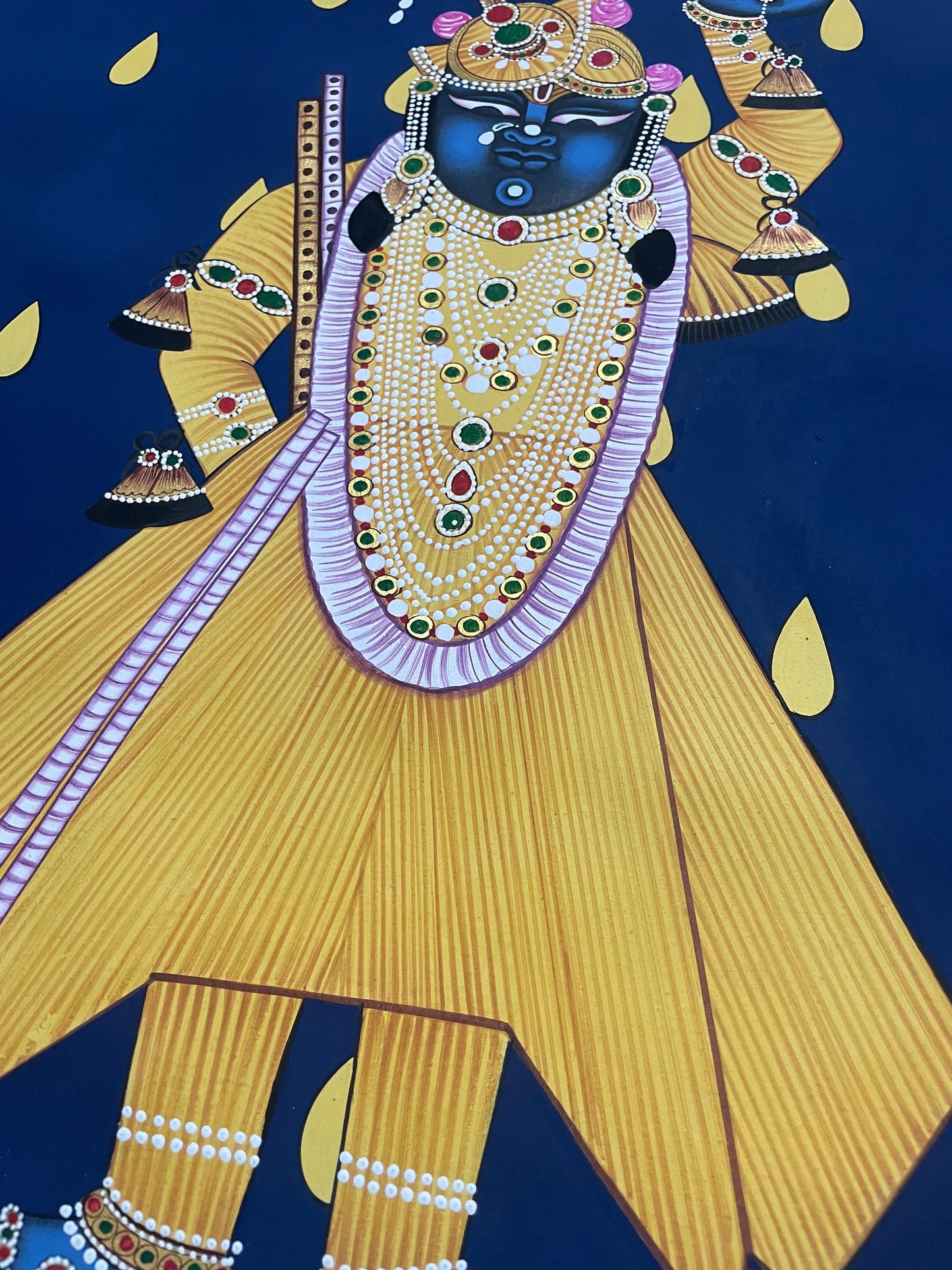 Shrinathji Painting – Handmade Pichwai Painting, Traditional Nathdwara Wall Art for Luxury Home Decor