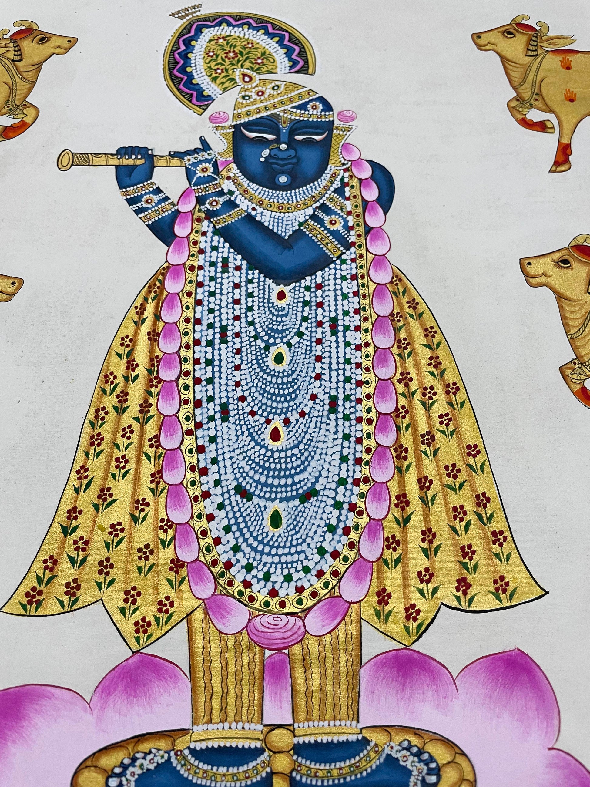 Shrinathji Painitng, Handmade Pichwai Painting - Jaipur Earth