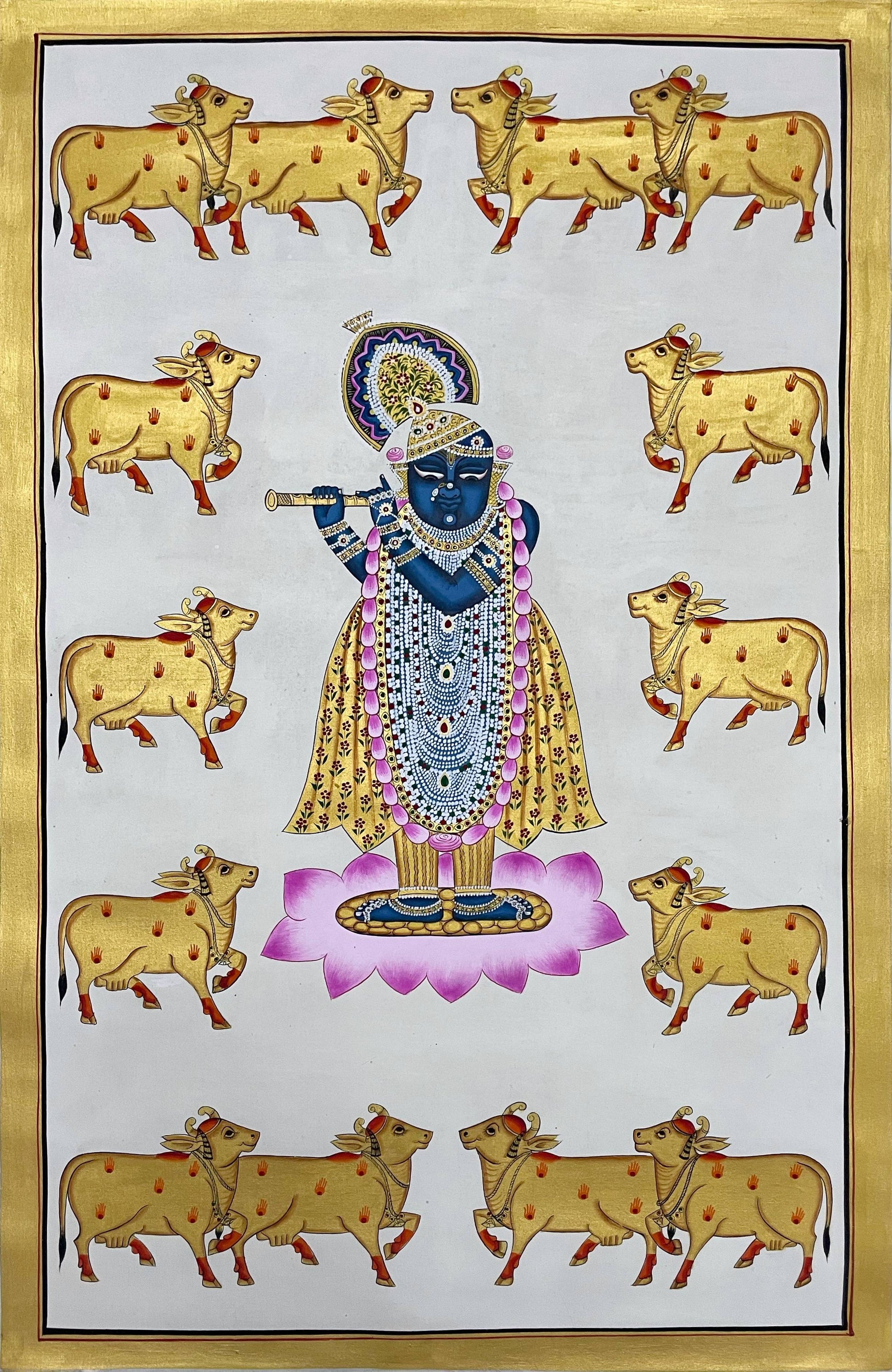 Shrinathji Painitng, Handmade Pichwai Painting - Jaipur Earth