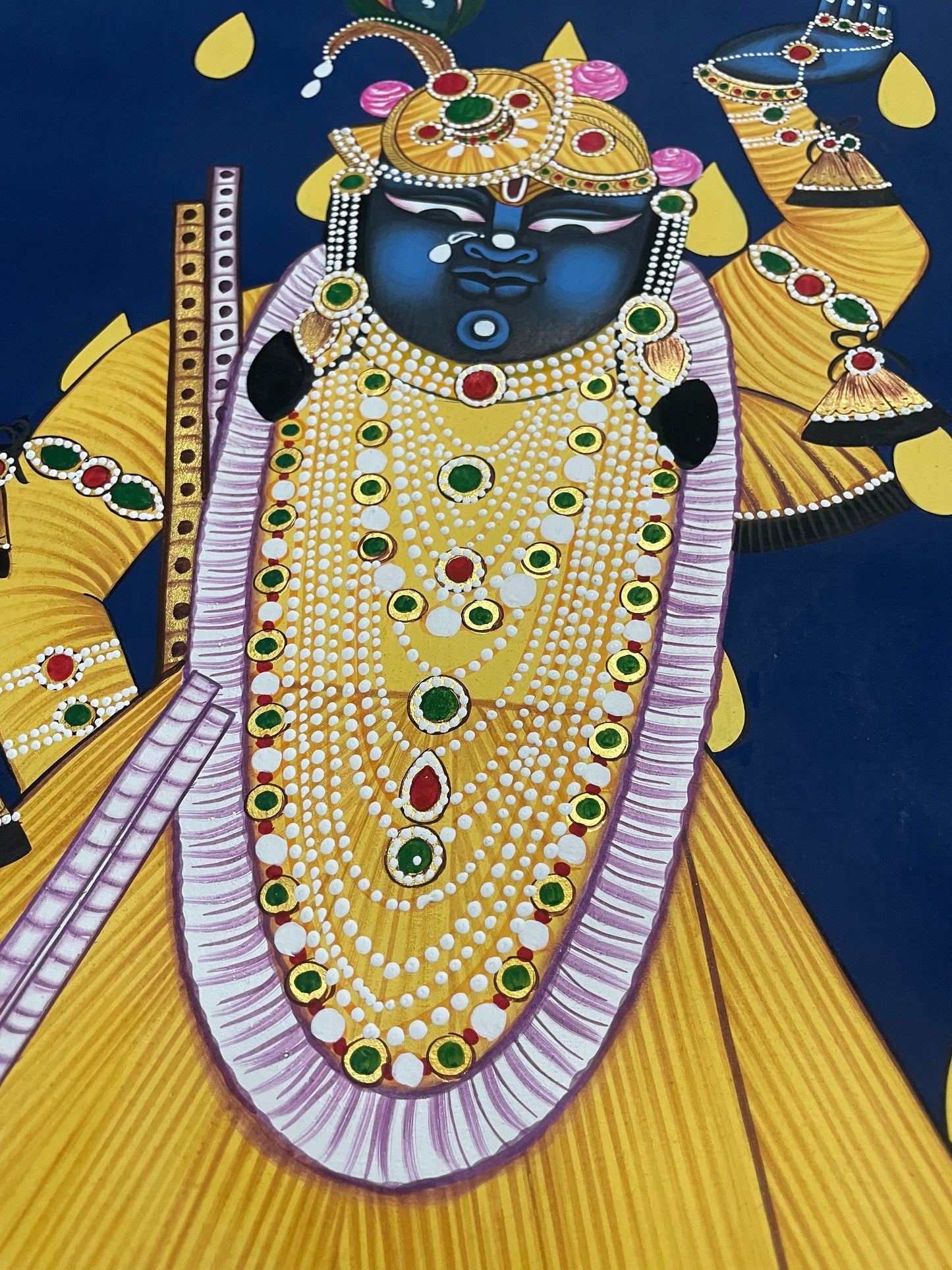 Shrinathji Painting – Handmade Pichwai Painting, Traditional Nathdwara Wall Art for Luxury Home Decor