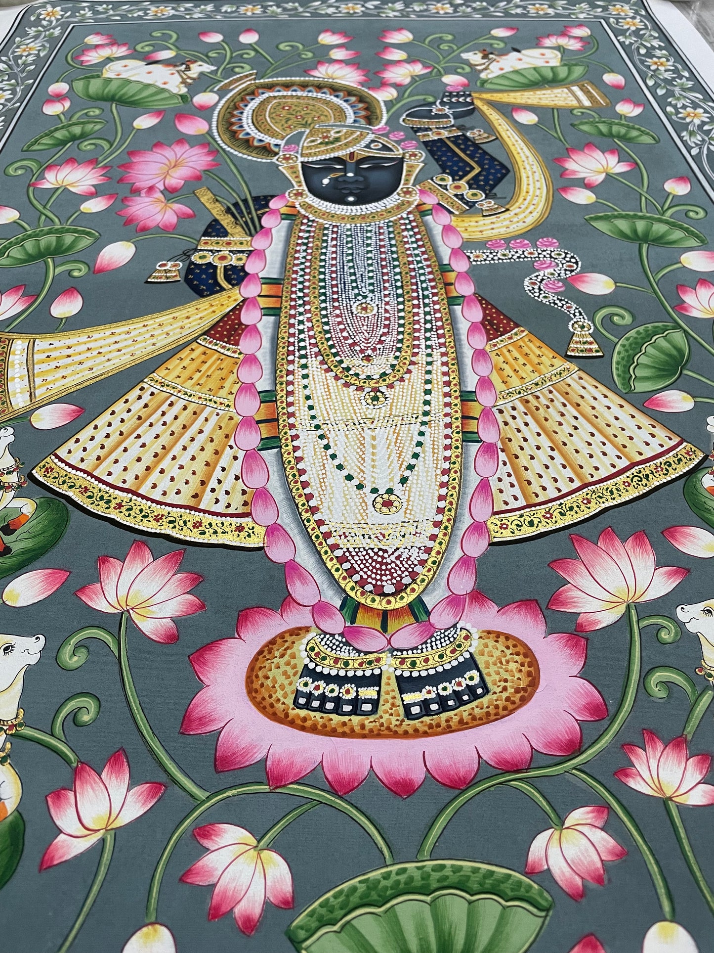 Shrinathji Pichwai Painting | Handmade Indian Wall Art