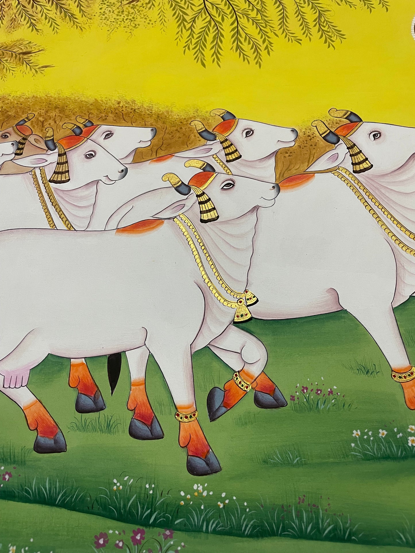 Shreenathji Pichwai Painting Handmade, Traditional Indian Wall Decor, Nathdwara Art