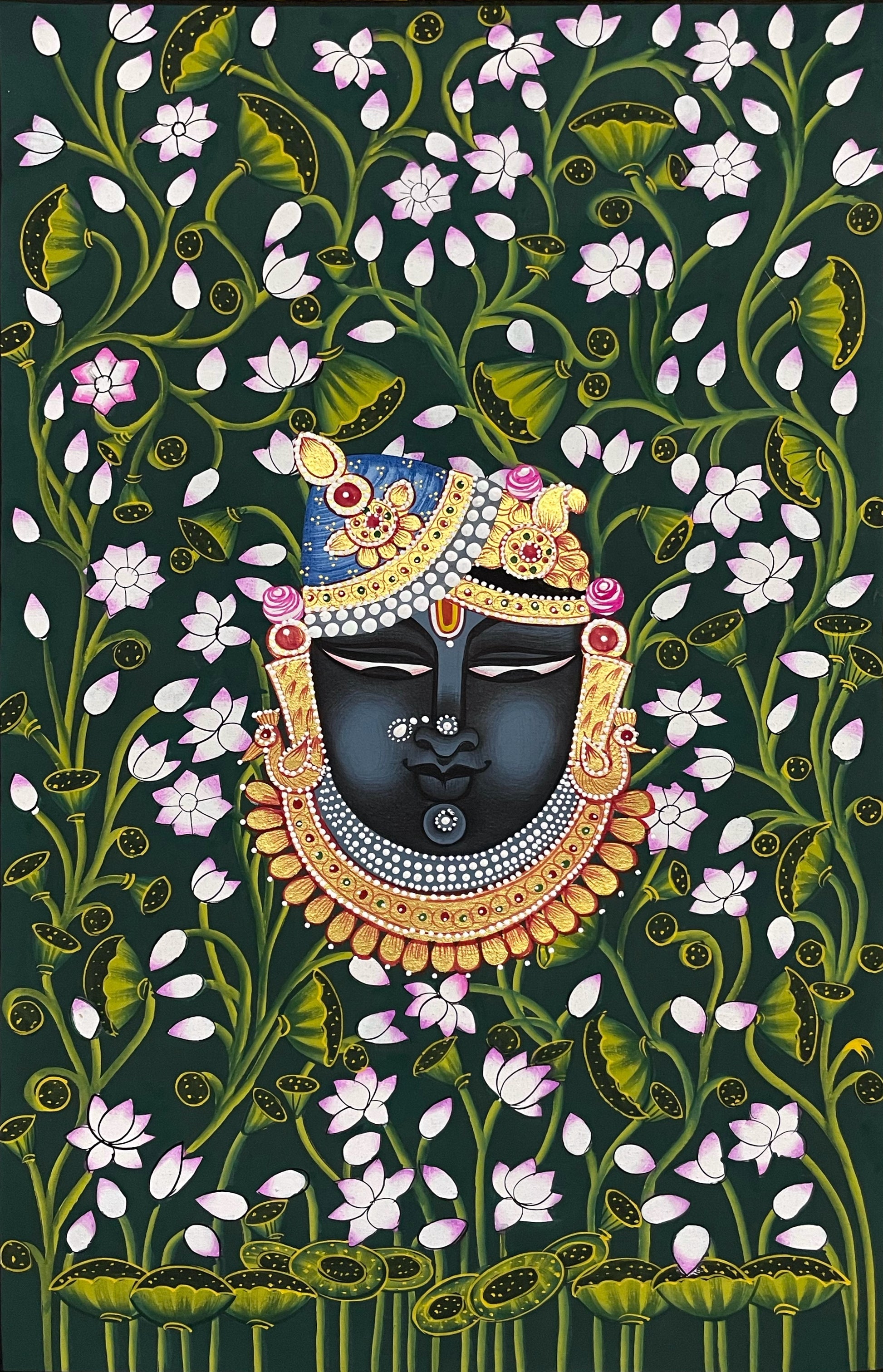 Handcrafted Shrinathji Pichwai Painting – Traditional Indian Art - Jaipur Earth