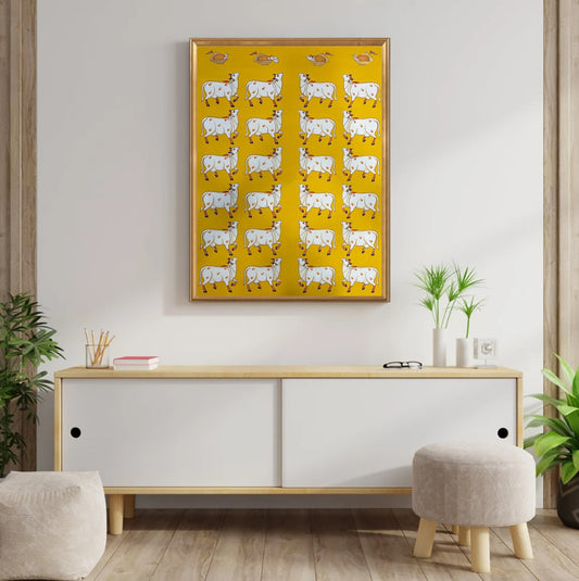 Gopashtami - Handmade Pichwai Painting - Jaipur Earth