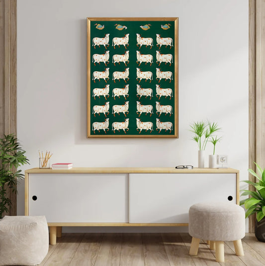 Gopashtami - Handmade Pichwai Painting - Jaipur Earth