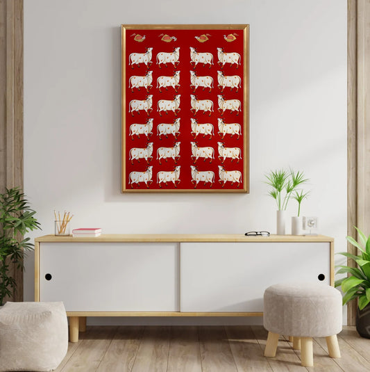 Gopashtami - Handmade Pichwai Painting - Jaipur Earth